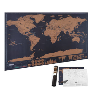 Black History Buff scratch off World Map - Perfect for students, parents and teachers