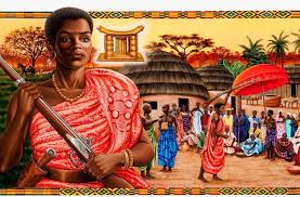 painting of Nana Yaa Asantewaa